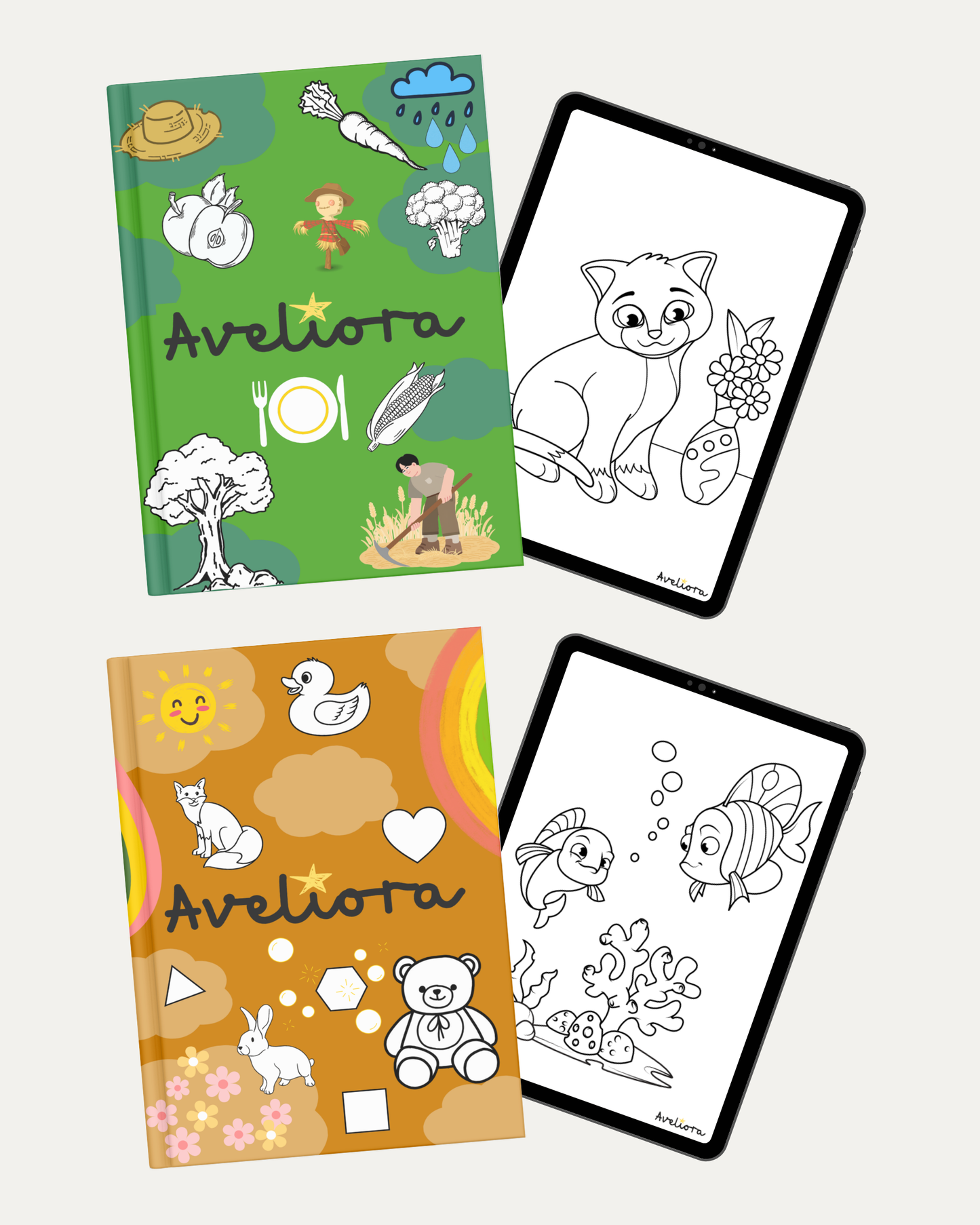 Pack de 2 eBooks : 210 Pages à Colorier